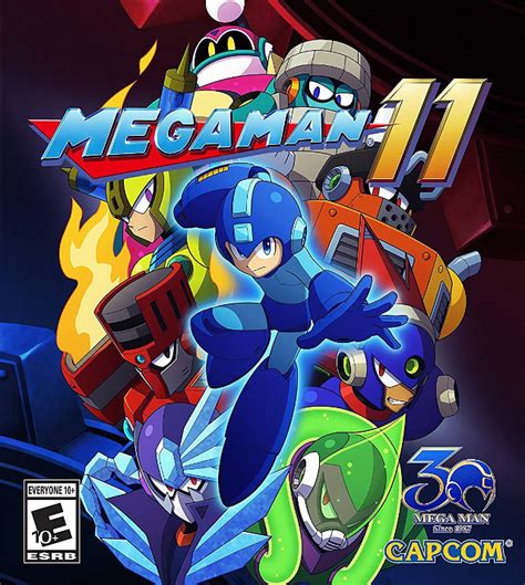 mega man 11 box art|An Illustrated History of Mega Man Box Art – Retrovolve.